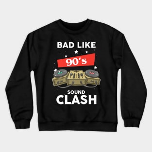 90s Sound Clash Music Crewneck Sweatshirt